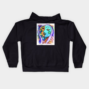 lady cubism Kids Hoodie